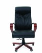 Кресло для руководителя Chairman 420 WD кожа черная - 1